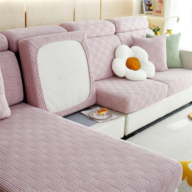 

Высокоэластичные бархатные индивидуальные чехлы на сиденья дивана для подушки, дивана, стула, чехол для мебели, защита для кошек и детей Headrest cover S 1pc розовый