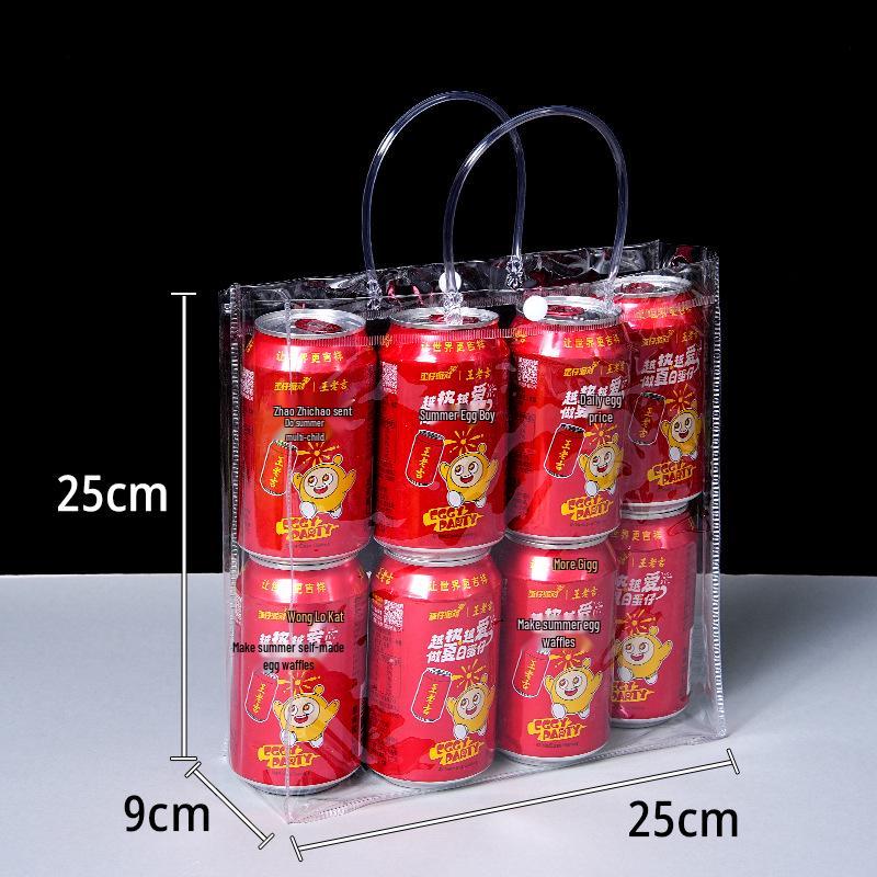 Custom Print PVC Transparent Tote Bag for Weddings and Gifts