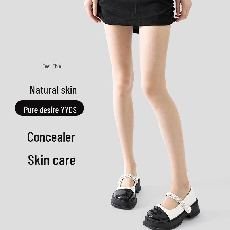 Spring & Autumn Women's Nude Anti-Snag Leggings - Thin, Natural Skin-Tone Pantyhose
