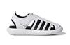 adidas Sandalia de Agua Cómoda Sandalias Infantiles Blanco Negro Niños de 3 a 7 Años FY6044