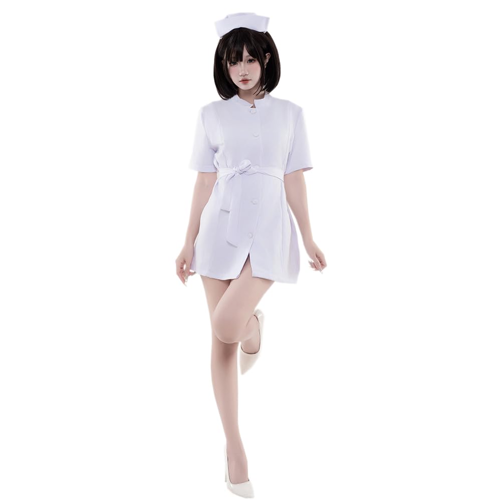 Cosplay Erotic Nurse Uniform Nurse Sexy Cosplay Extremely Naughty Angel In White Coat Maid Cute Temptation Moe Bondage Sensual Underwear Lingerie One