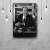 Alfred Hitchcock Decor Vintage Metal Signs Tin Signs Captain Poster Decor for Bar Pub Club Man Cave Wall Decoration