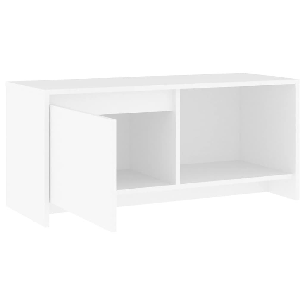 TV Cabinet White 90 x 35 x 40 cm Particleboard