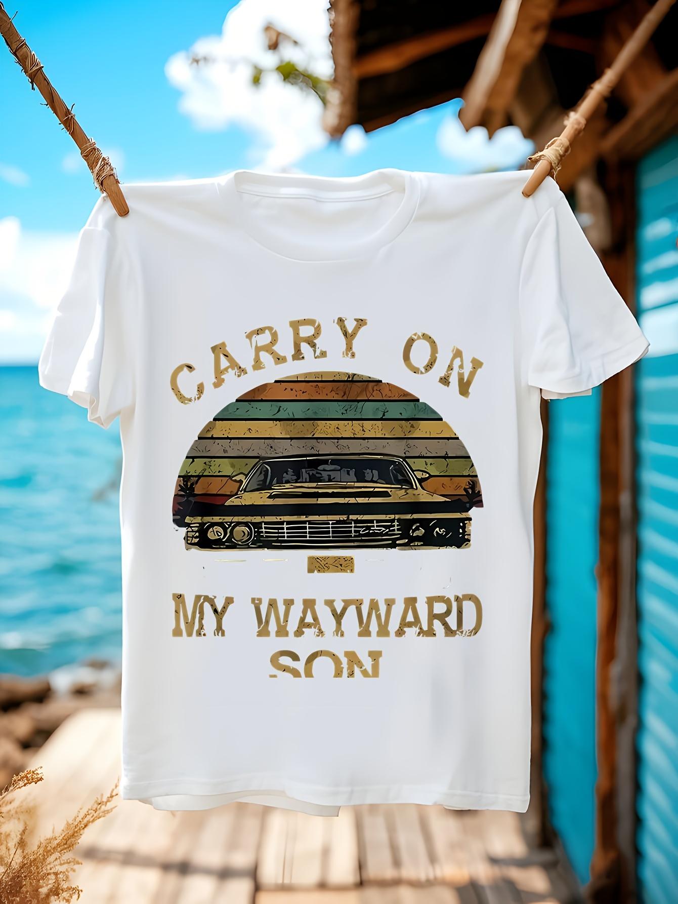 NEW LIMITED Edition Carry on My Wayward Son Vintage Supernatural T-shirt XXL