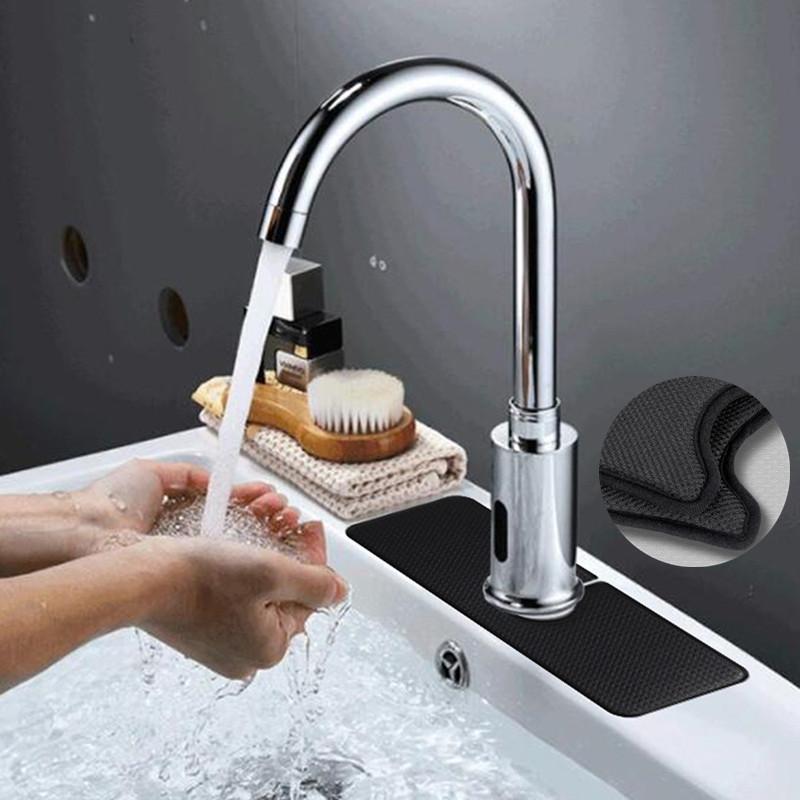 Mata Absorbująca Pod Kran Zlew Kuchnia Łazienka Osłona Przed Pryskaniem Mikrofibra Łapacz Pryskającej Wody Ochraniacz Blatu Wodoodporna Podkładka na Blat