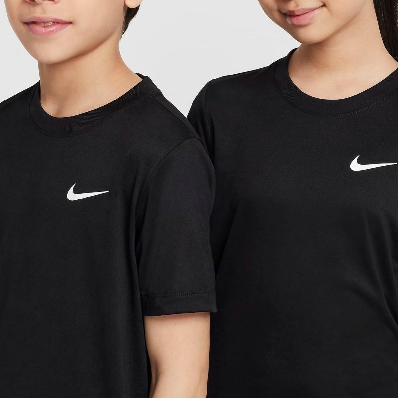 Nike Legend Soft Absorbent Lightweight Short Sleeve T-Shirt Kids Tops Black FZ5198-010