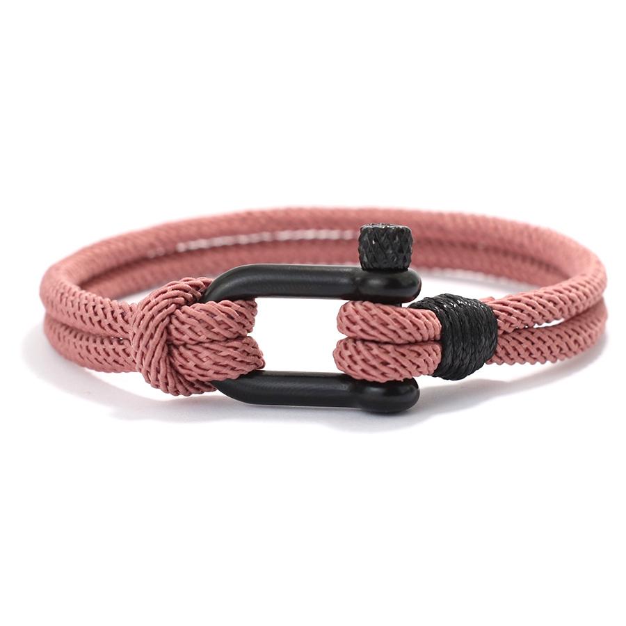 Fashion Mens Bracelet Grade A 4mm Thread Wrap Braclet Outdoor Survival Braslet Locomotive Cool Riding Hand Accessories Pulseria