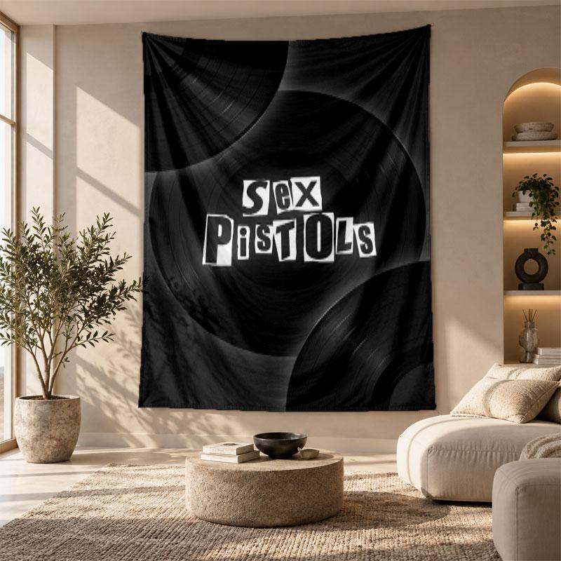 Decorative Tapestry,Sex Pistols Printed Wall Art, Lightweight Wall Hanging For Bedroom Background