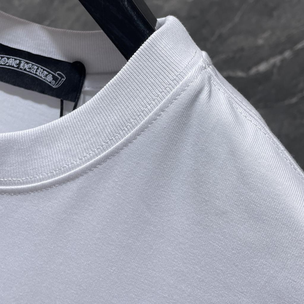 GZ-8923 CHROME HEARTS 2025 Summer New High Quality Cotton Round Neck Loose Large Size Men's and Women's T-shirt Couple T-shirt