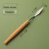Rosewood Handle Oil Painting Knife: Acrylic & Gouache Pigment Scraper with Varnishing Flat and Pointed Blades