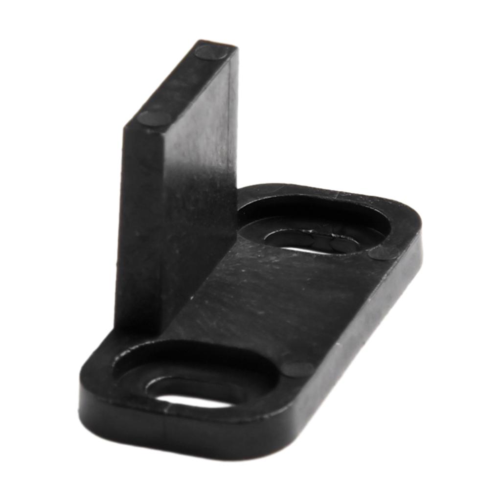 Floor Guide Shock Stoppers Barn Door Home Kit Plastic Reliable Sliding Rail With Screws Adjustable Black Brand New