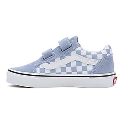 Old Skool Durable Low Top Kids Skate Shoes Kids Sneakers White Blue VN0A38HDDSB