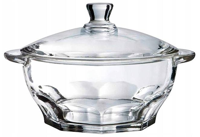 Soup Pot, Glass with Lid 1.5 L For Oven and Microwave