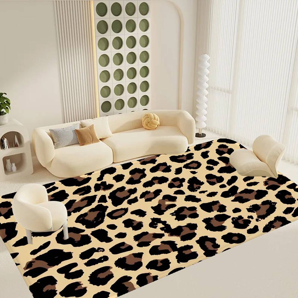 Leopard Print Entrance Door Mat Nordic Style Home Doormat Bathroom-Toilet Mats Bedroom Hotel Decor Mat