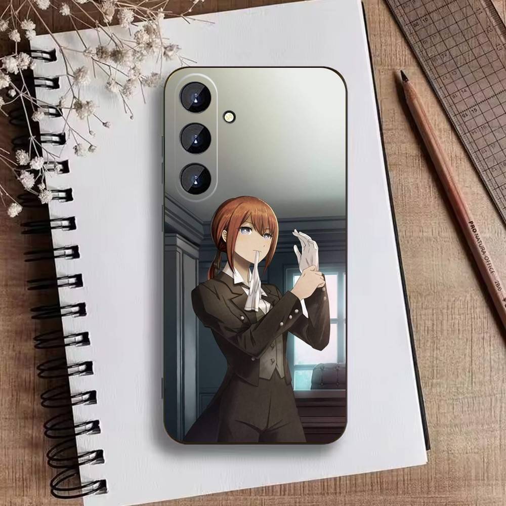 STEINS GATE D-Rintaro O-Okabe Phone Case For Samsung Galaxy A73,A21s,A22,A31,A52,A53,A71,A41Soft Black Shell