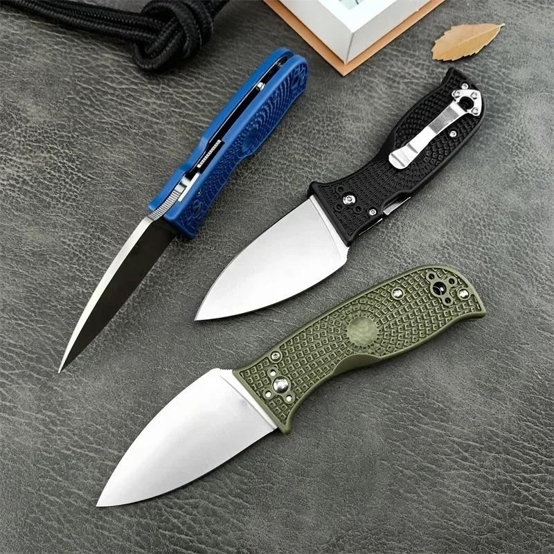 3 Colors Mini Portable Folding Knife D2 Blade Nylon Fiber Handle Sharp Kitchen Essential Fruit Slicing Multi-purpose Knife