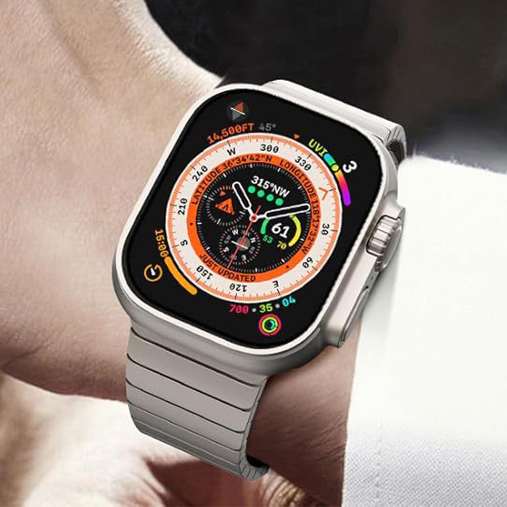 Titanium Metal Strap for Apple Watch Ultra 3 2 49mm 46mm 45mm 44mm Magnetic Buckle Wristband iWatch 11 10 9 8 7 6 5 4 SE 3 Band