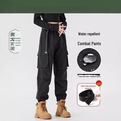 "Wind & Waterproof Outdoor Soft Shell Pants for Men & Women - Autumn/Winter, Fleece-Lined, Perfect for Hiking & Leisure Activities"