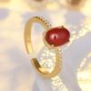 Lindon Classic Copper Alloy Zircon Ring Ladies Jewelry Wedding Promise Party Gift