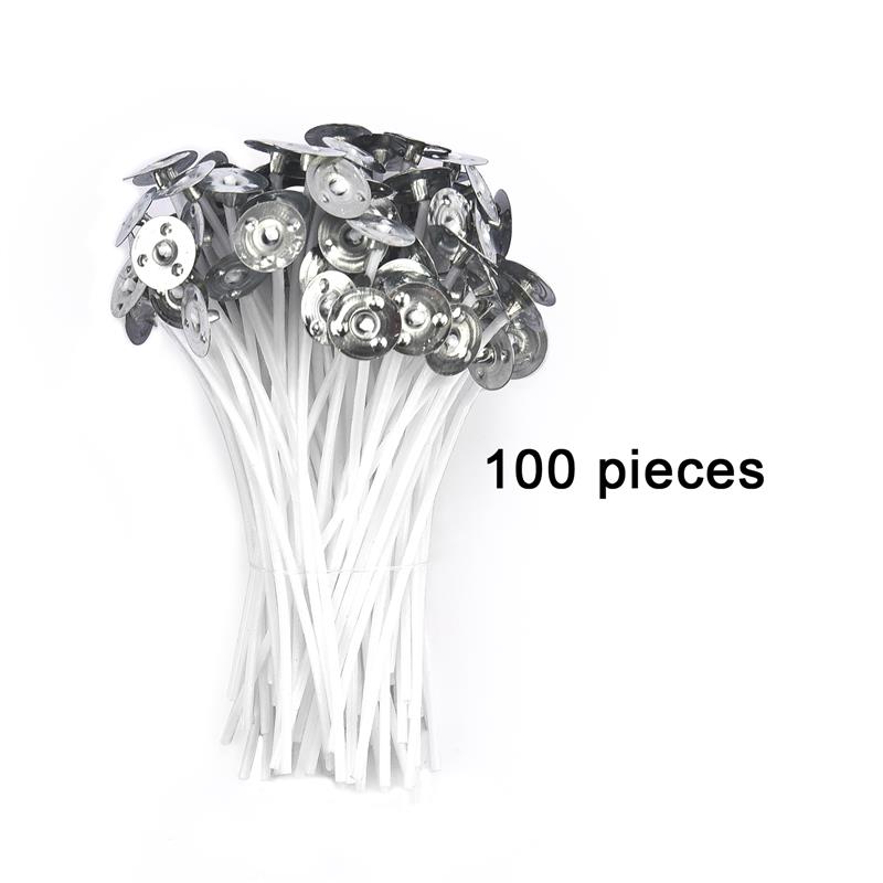 50PCS/100PCS Candle Wicks Smokeless Wax Pure Cotton Core For DIY Candle Making Pre-Waxed Wicks Party Supplies 2.5-20cm