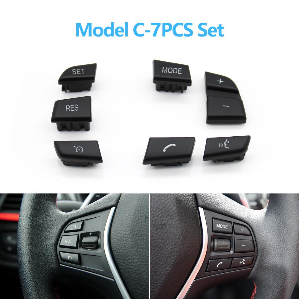 5/7/9PCS Car Steering Wheel Button Set Control Switch Keys For BMW F10 F11 F20 F22 F02 F06 F12 F07 F30 F15 F16 F25 F26 F26 F32