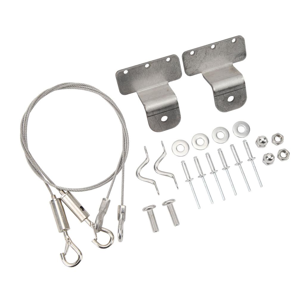 2 Pcs Hatch Latch Door Lanyard Cable Adjustable 304 Stainless Steel Wire Rope Sling Cable for RV Yac