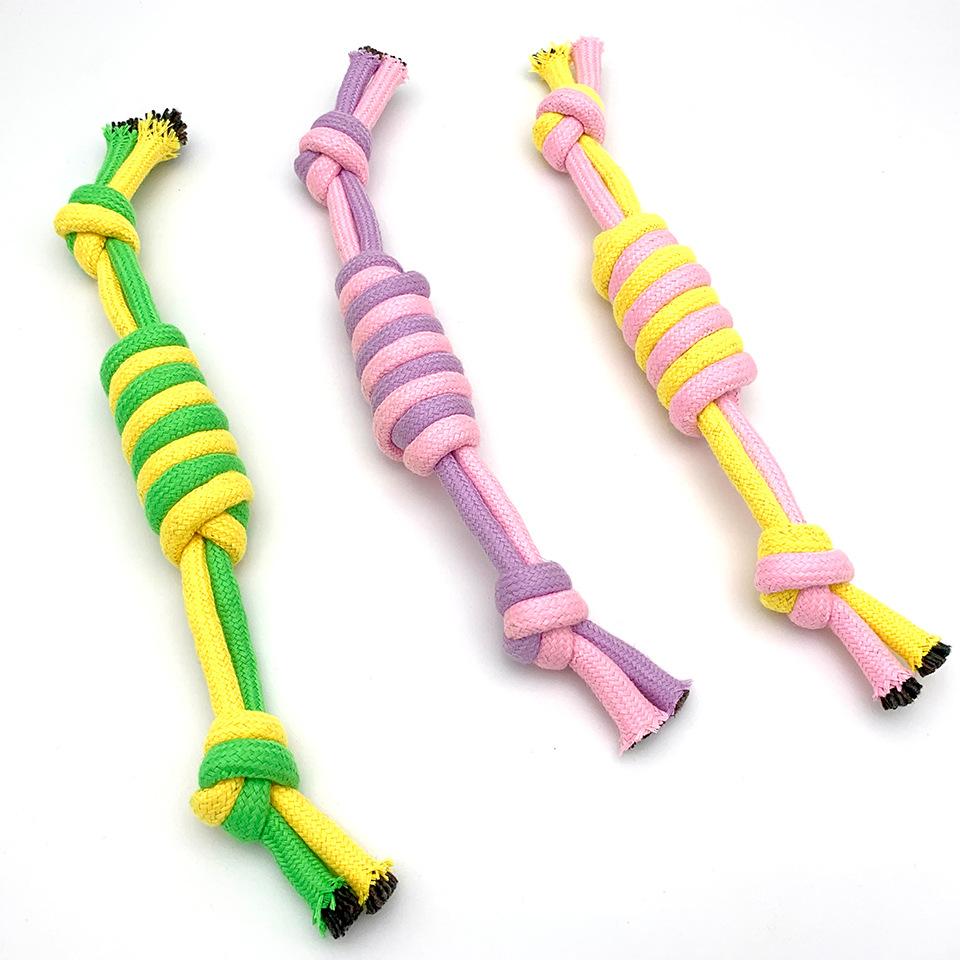 

Хлопковая мышь, игрушки для щенков, собак, игрушки для домашних животных, инструменты ручной работы, прочная плетеная конфетная веревка Color random transmission