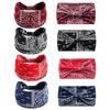 Cashew Flower Hairband Paisley Pattern Wide Headband Sports Yoga Sweat-absorbing Elastic Cotton Headscarf Headwear for Women