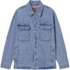 Levis Loose Casual Simple Lapel Single-Breasted Long Sleeve Denim Jacket Men Jackets Light-Blue 003MP-0000