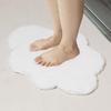Cloud Bath Absorbent Made in Large &NE Mat, White, Mat, Japan, Fabric, Washable, Quick-Drying, Size, Soft, NHZ-119-WH