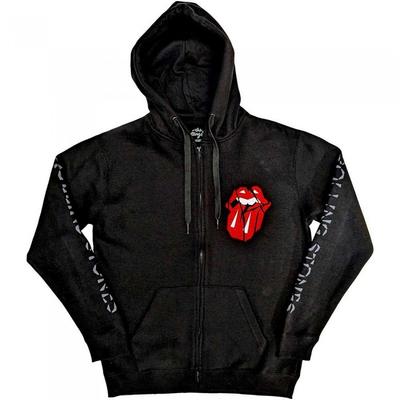 The Rolling Stones קפוצ'ון יוניסקס למבוגרים עם רוכסן מלא ולשון מרוסקת