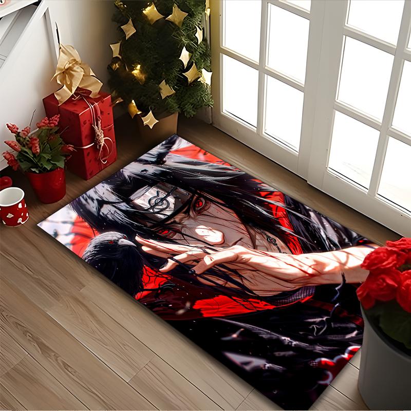 1pc Office Printed Area Carpet, naruto Rug, Home Sofa Chair Mat For Christmas and Halloween Décor