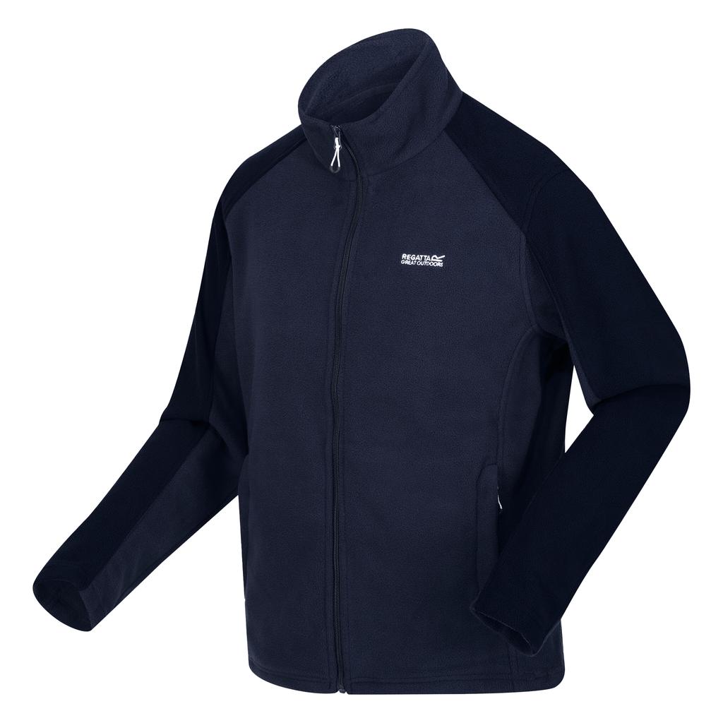 Regatta Great Outdoors Herren Hedman II Zweifarbige Fleecejacke mit durchgehendem Reißverschluss
