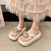 Love retro casual thick-soled flip-flops women's summer wear new sandals