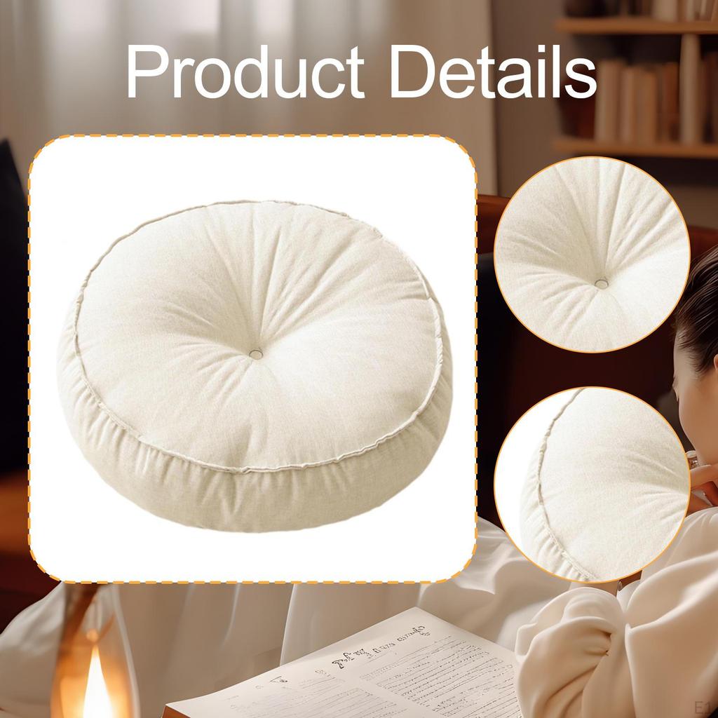 Floor Cushion Pad Comfortable Seating Meditation Pillow for Chair Sofa Office Indoor