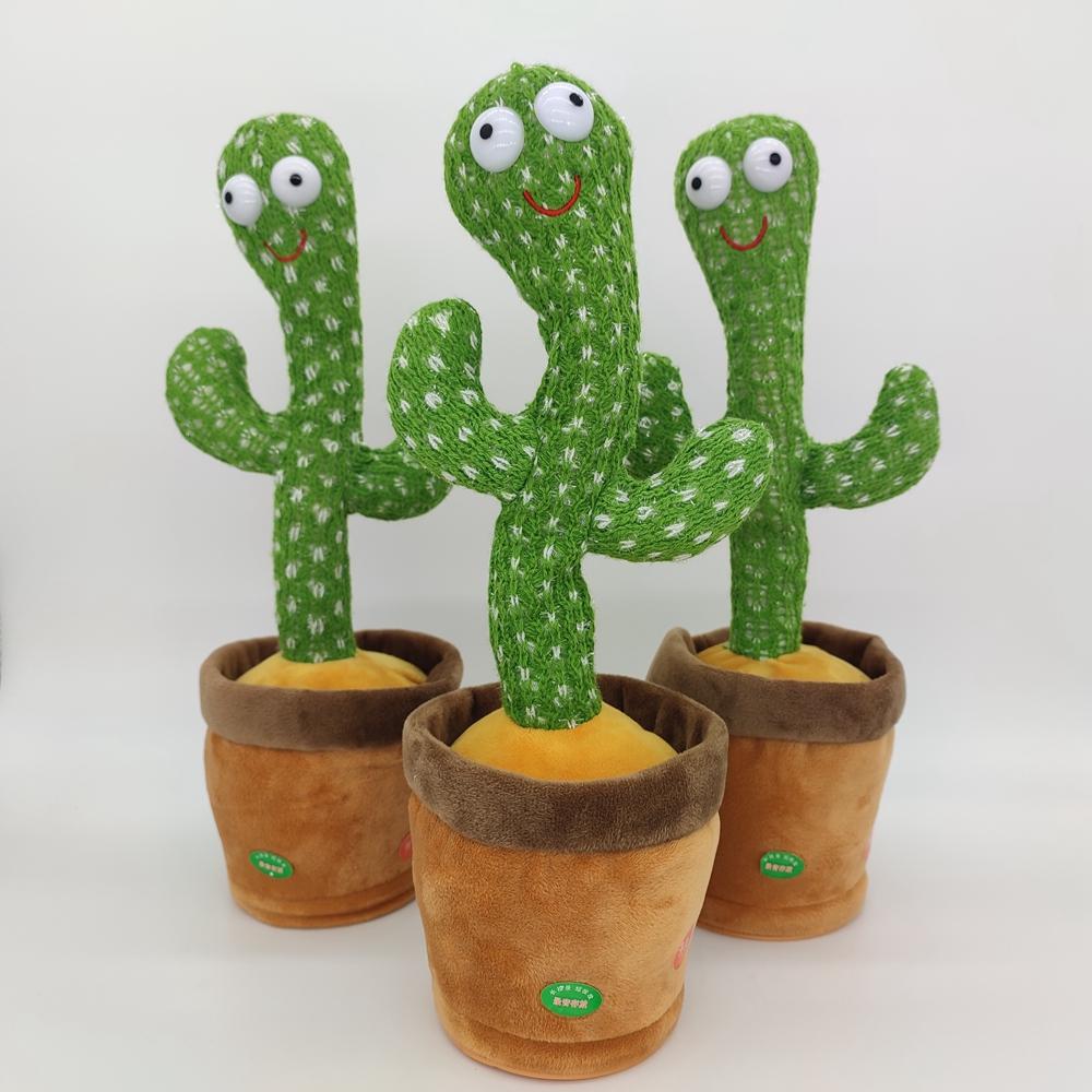 Dropshipping Dancing Cactus Toy Singing Dancing Repeating Electric Dancing Cactus Toys Plush Toy