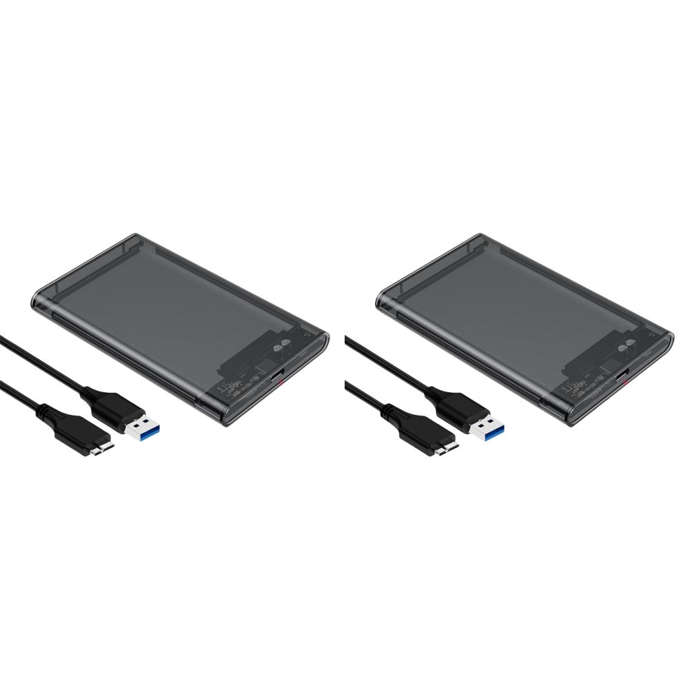

2.5 Inch Hard Drive Enclosure SATA HDD/SSD Case for Laptop (USB3.0 grey)