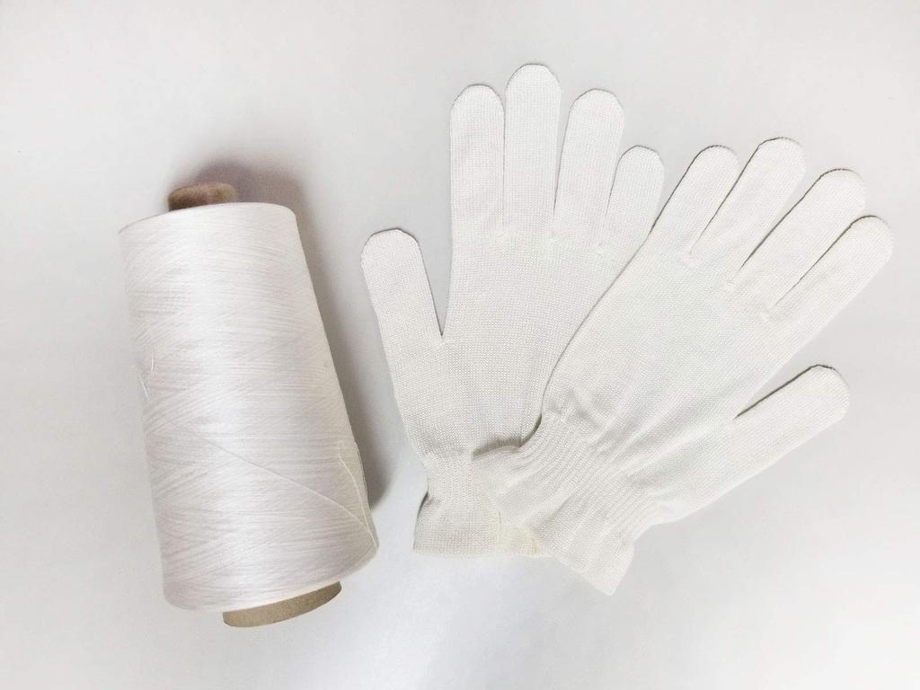 Shoten Silk Gloves from Nishijin Silk Thread Shop in Kyoto of 2 White [Nakachu Co., Ltd.] (Set Pairs)