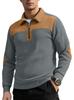 Knit Sweater Lapel Stitching Embroidery Casual Commuter Sports Autumn and Winter Zipper Sweater
