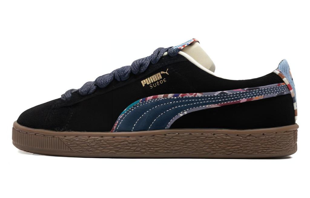 Men's Sneakers PUMA Suede Bz Emb 'Black Navy Marzipan Light Blue'