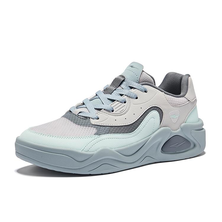 Hongxing Erke Yun Lai Trendy Versatile Wear-Resistant Non-Slip Low-Top Skate Shoes Men sneakers Cloud-Gray Sky-Blue 51125101344-106