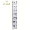 14/35 Pockets Over The Door Shoe Rack Large Mesh Pockets With 4 Hooks for Closet Hanging Shoe Rack Holder Hanger Storage Bag