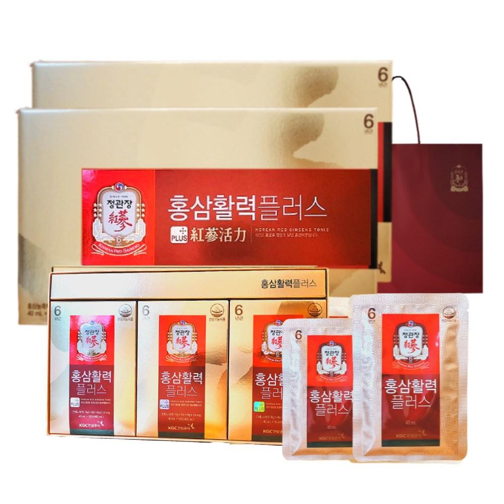 Cheong Kwan Jang 6-Year-Old Red Ginseng Extract Red Ginseng Vitality 60 Packets 2400ml Plus Set 1 Pcs 1 Set 30 Packets 2 Pcs 2.4L