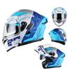 Motorcycle Helmet Unisex Full Face Street Bike Helmet All Season Large Tail Wing Motorcycle Protective Gear