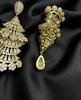 Elegant Long Zircon Inlaid Pagoda Earrings for Women - S925 Silver Needle Fashion Evening Dangles