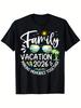 2026 Family Getaway Creating Memories Humorous Beach Cruise Shirt Men'S Tee - Casual Summer Short Sl