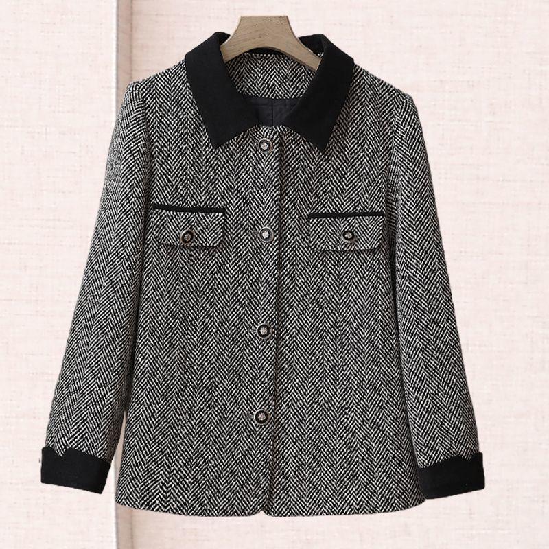 Jugendlicher Frühling Herbst Damen Blazer Modische Schlankmachende Bürojacke Eleganter Kleiner Mantel