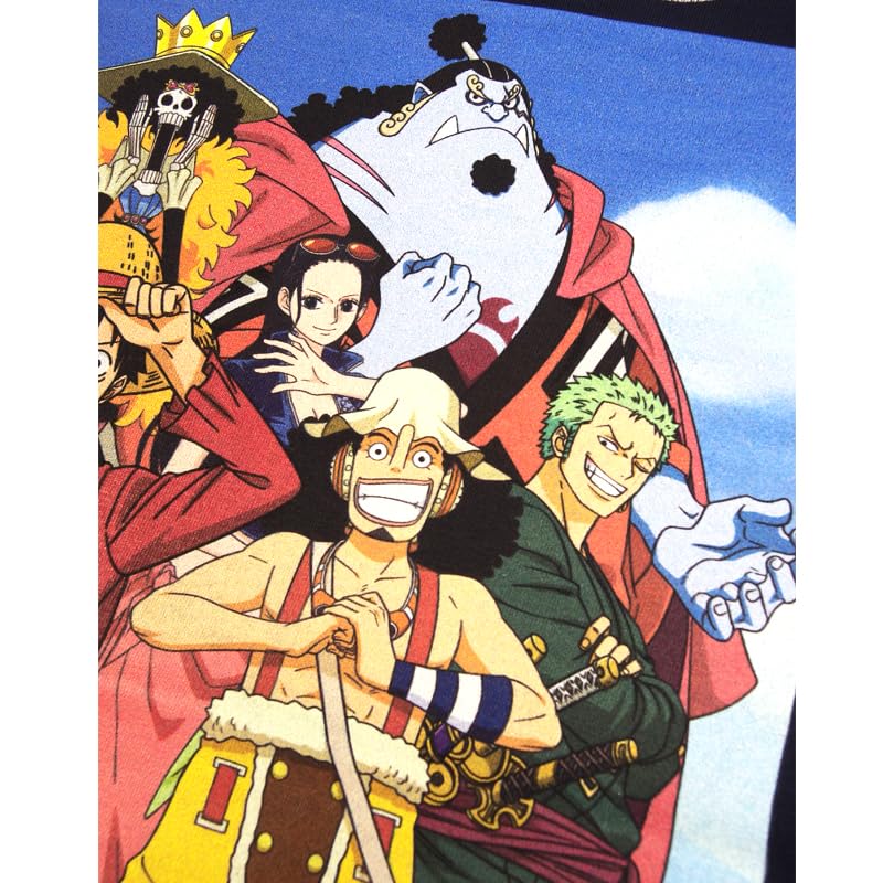 EVERSOUL ONE PIECE Short Straw Hat Character Anime Movie Size M T-Shirt, Sleeve, Pirates, Luffy, Chopper, Sanji, Zoro, Nami, Merchandise, Tee, Men's,