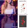 UV Reactive Water Transfer Temporary Tattoos Glow-in-the-Dark for Night Parties Sexy Style for Face Body Application Paper