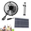 Solar Vent Fan Monocrystalline Silicon 10W Solar Panel Powered Fan Eco Friendly Quiet with Stand for camping hiking or picnics